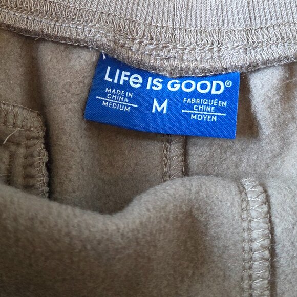 Men's Solid Good Vibes Fleece Jogger Life is Good - Picture 5 of 7